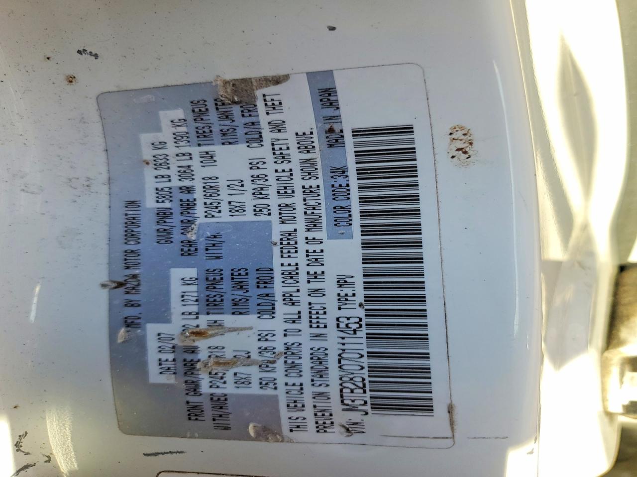 2007 MAZDA CX-9 photo 37