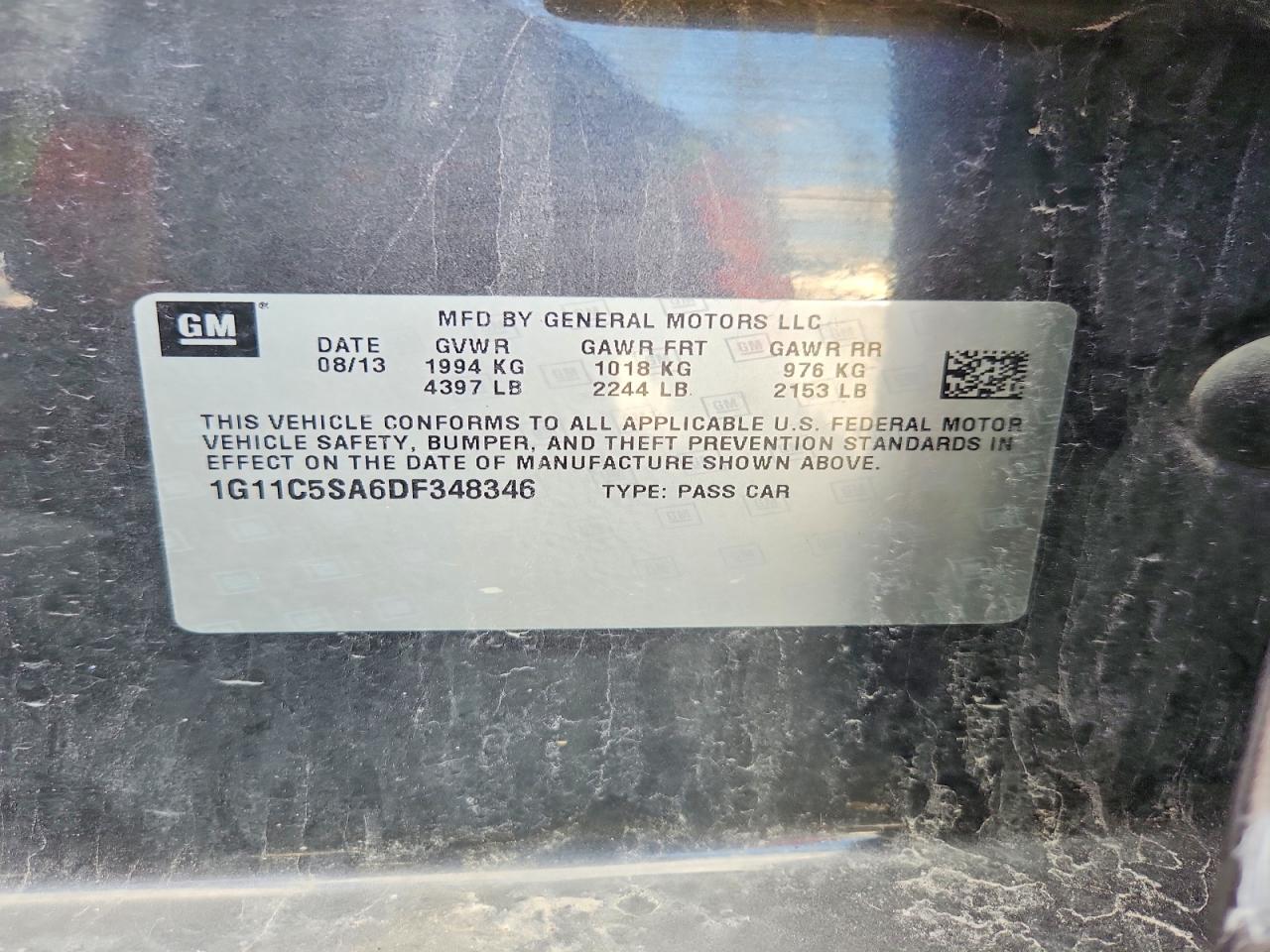 2013 CHEVROLET MALIBU 1LT photo 34