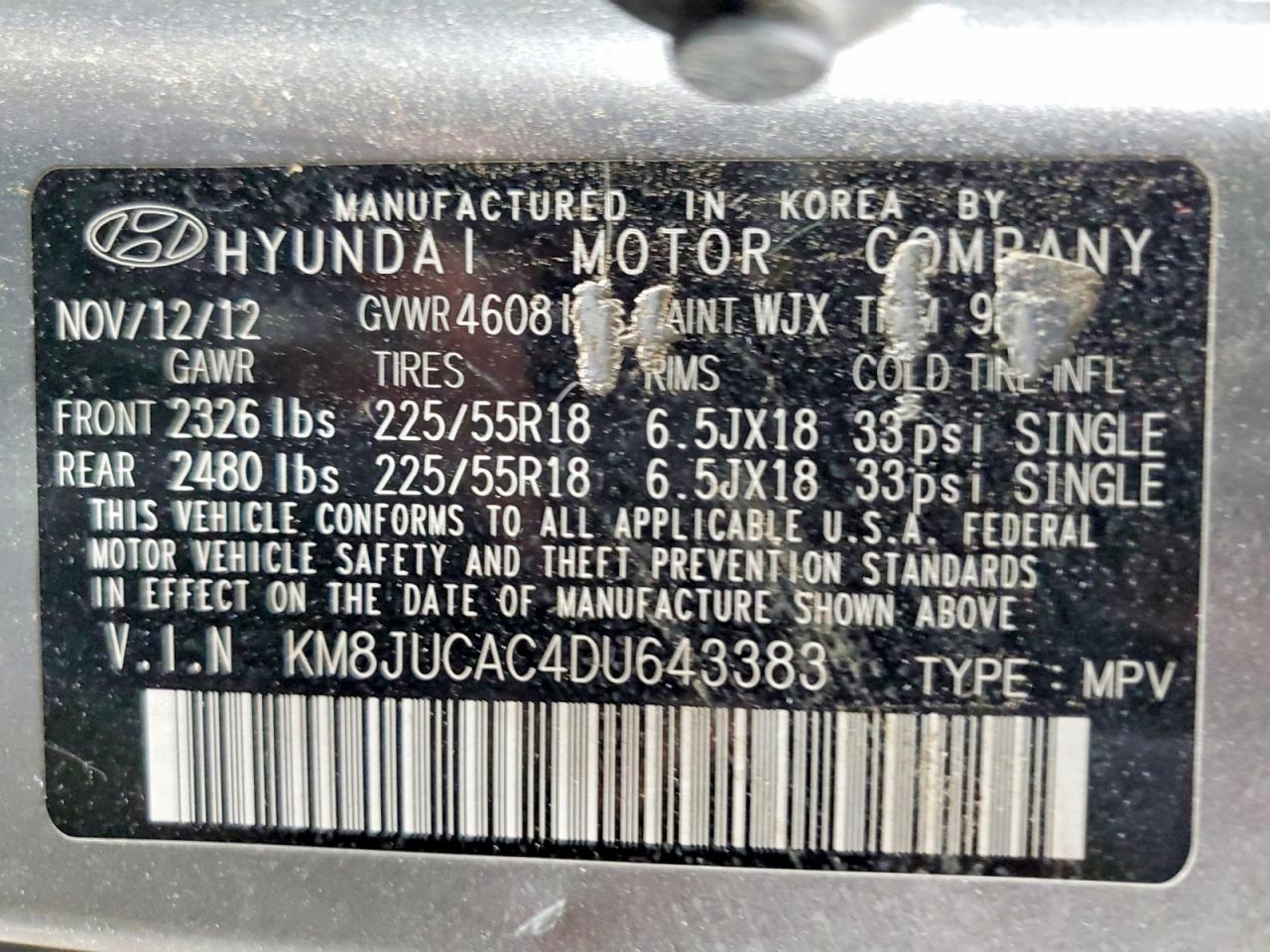 2013 HYUNDAI TUCSON LIMITED photo 34