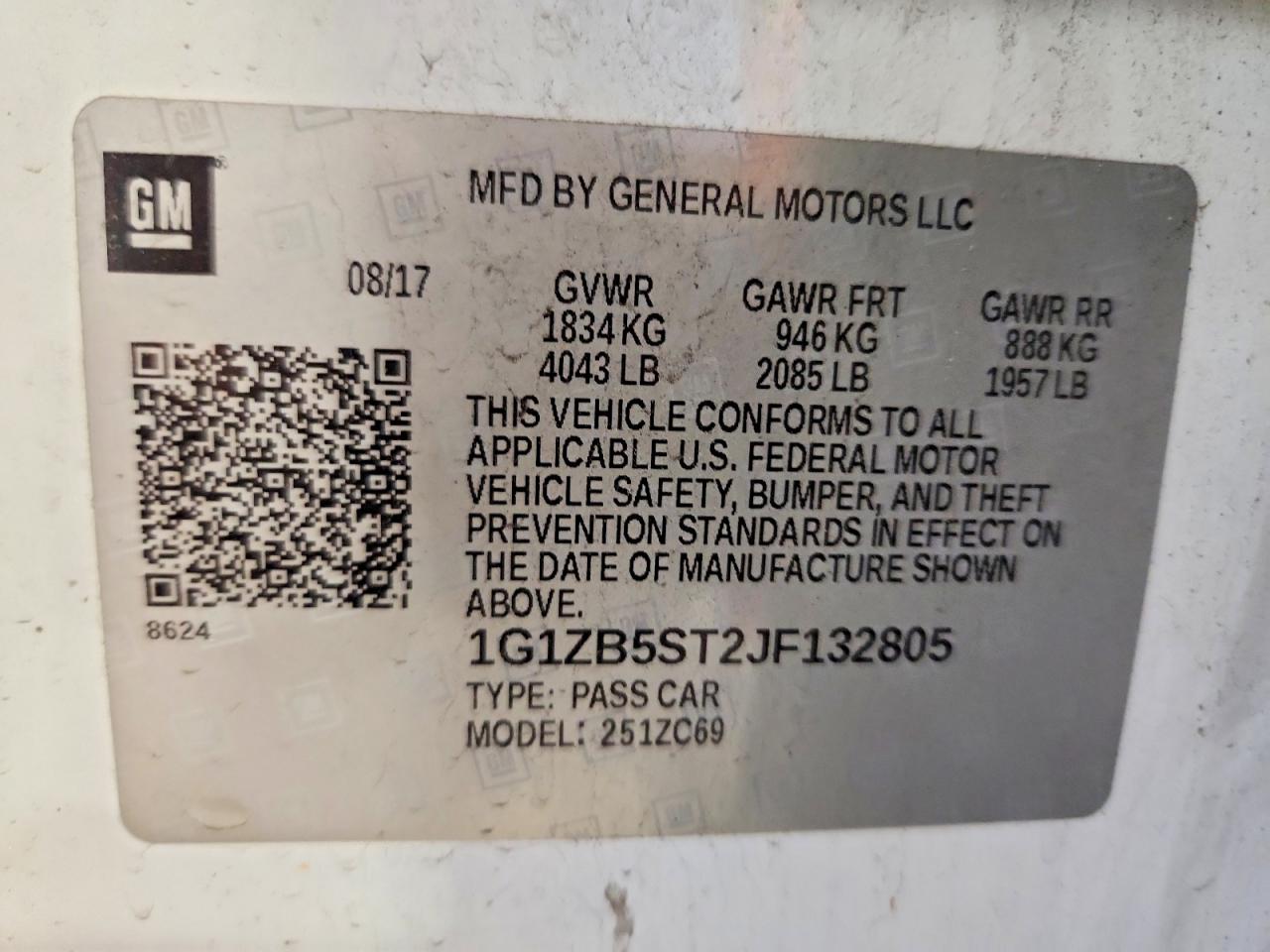 2018 CHEVROLET MALIBU LS photo 12