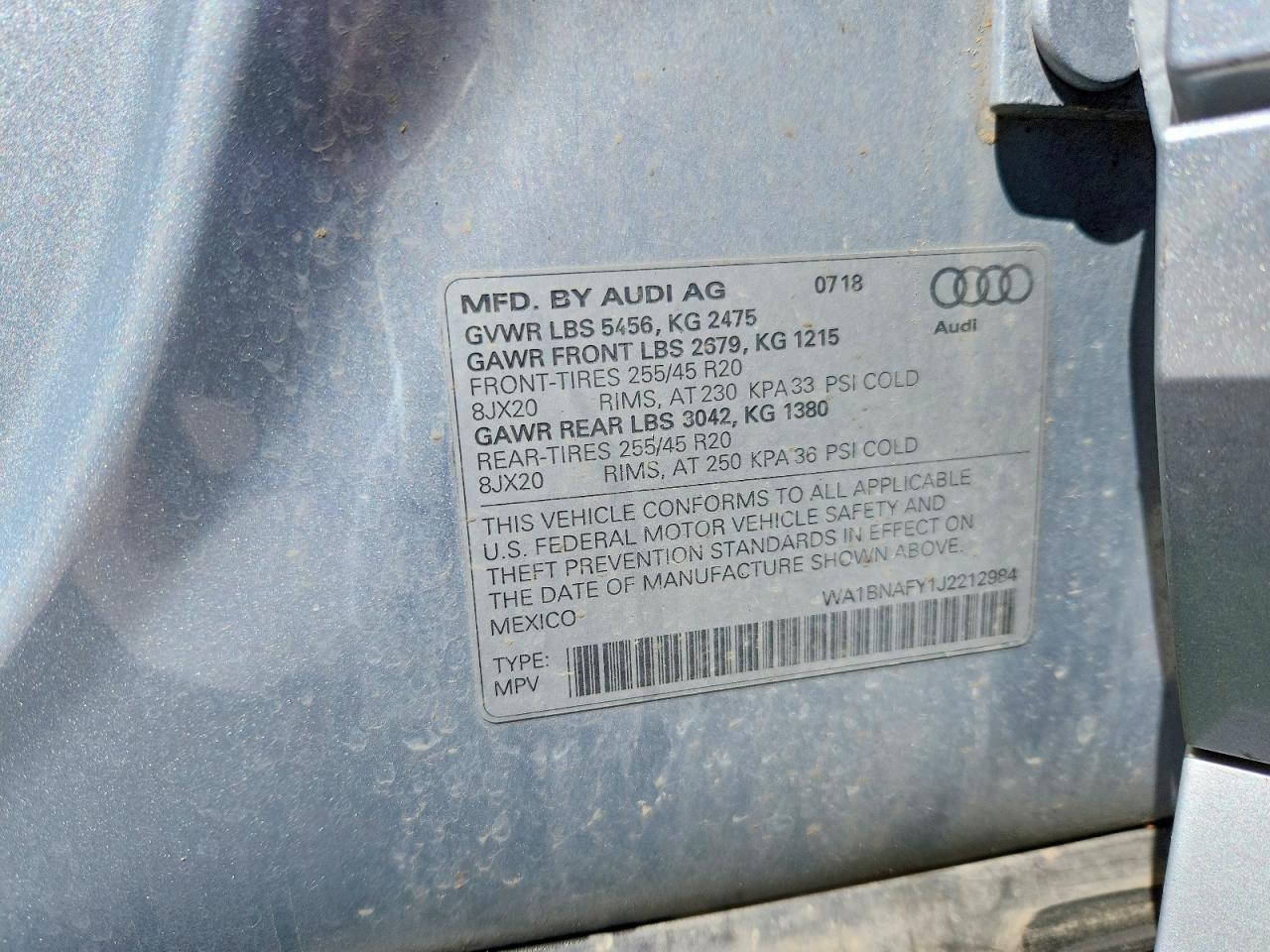 2018 AUDI Q5 PREMIUM PLUS photo 27