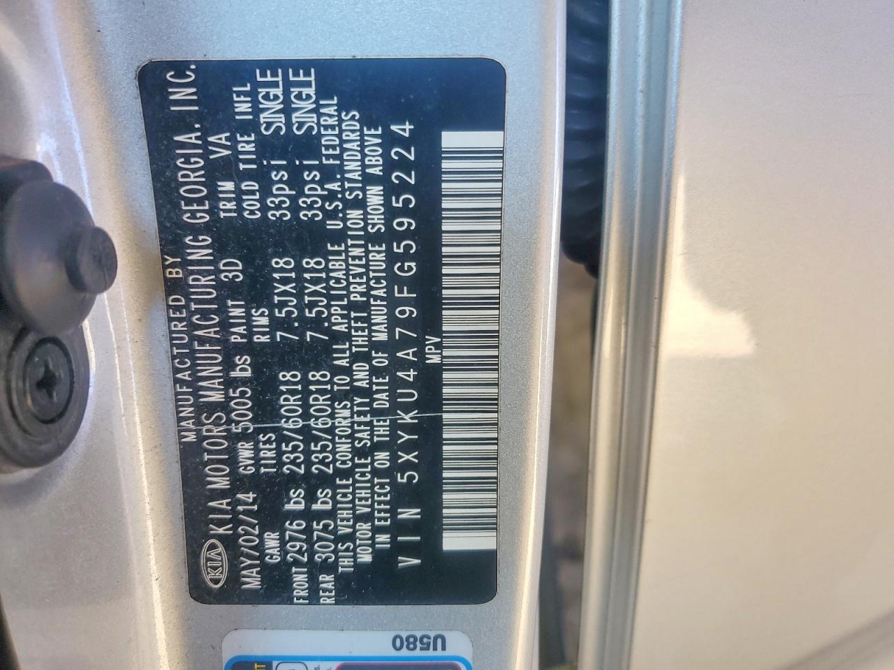 2015 KIA SORENTO EX photo 37