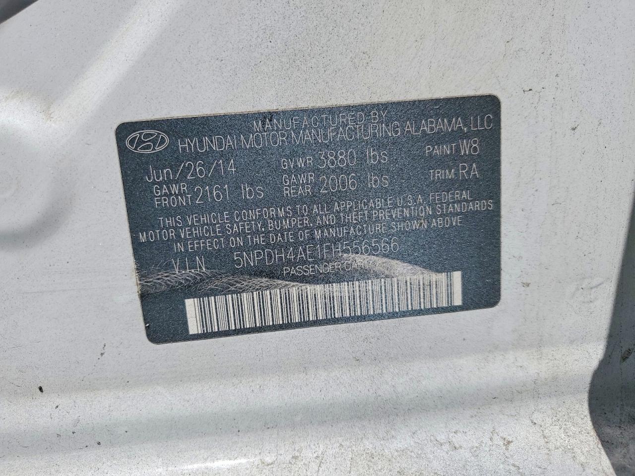 2015 HYUNDAI ELANTRA SE photo 23
