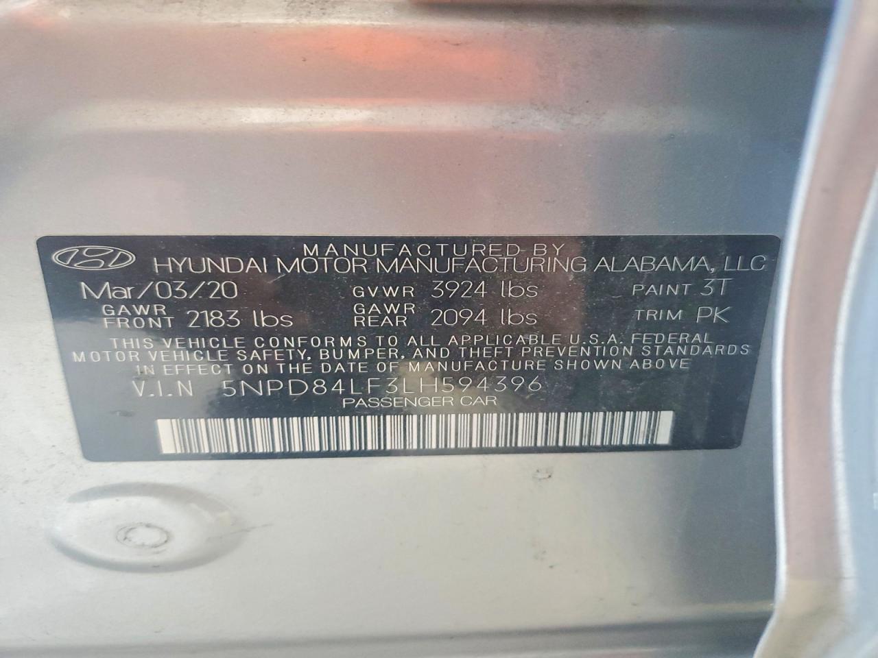 2020 HYUNDAI ELANTRA photo 34
