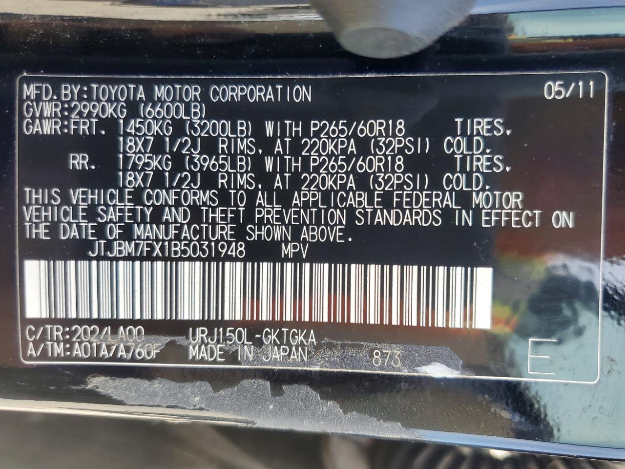 2011 LEXUS GX 460 photo 25
