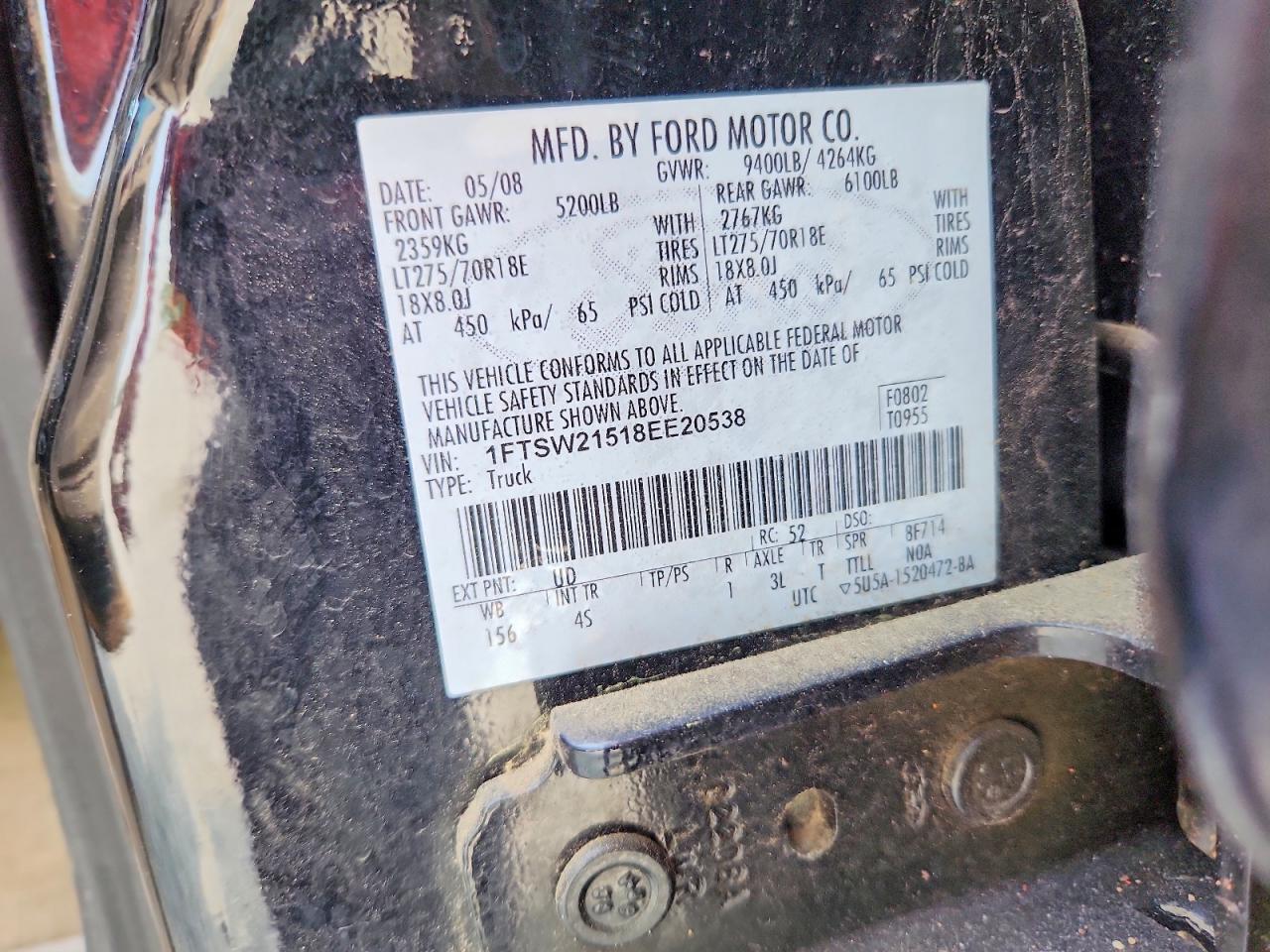 2008 FORD F250 SUPER DUTY photo 23