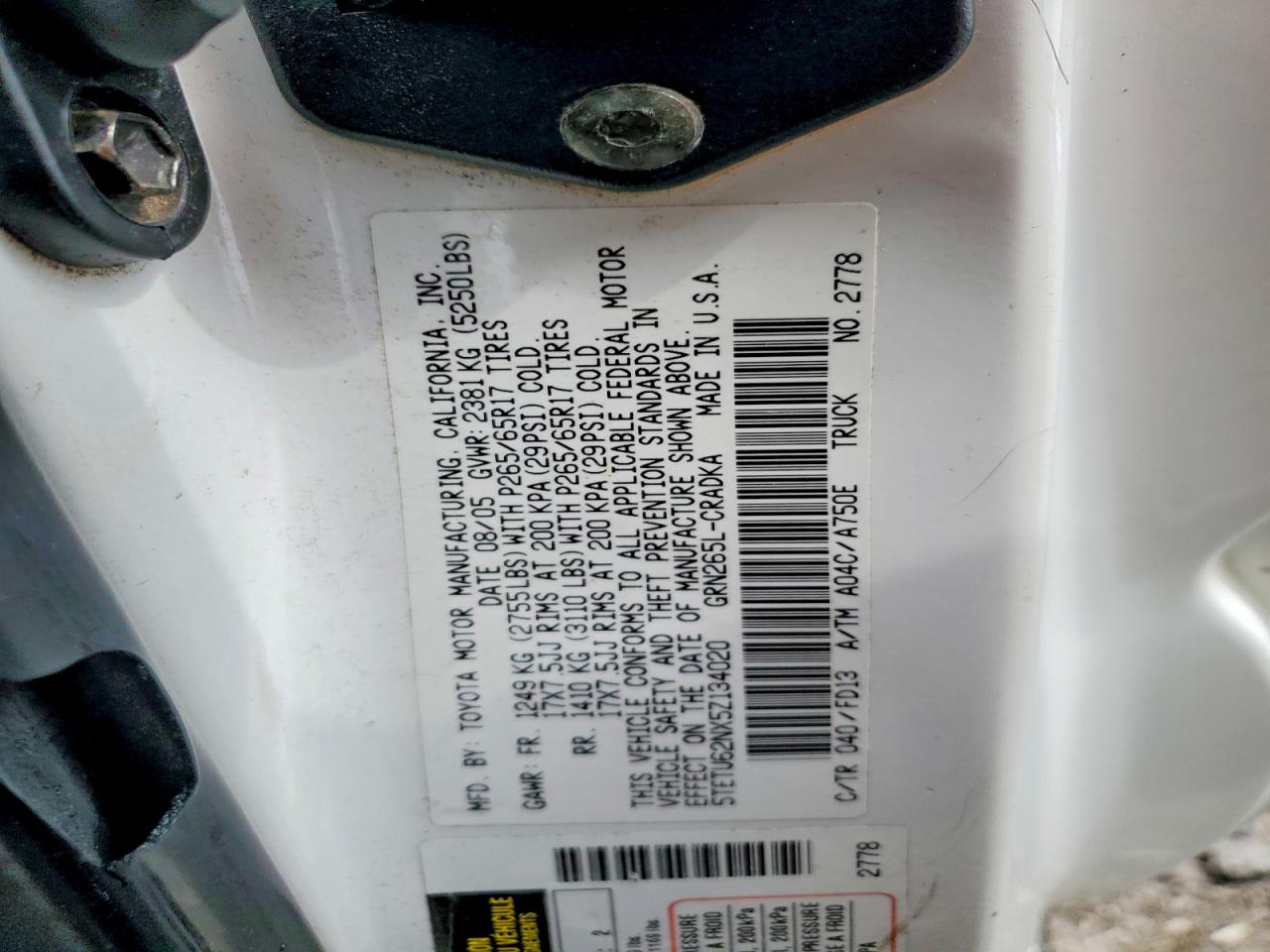 2005 TOYOTA TACOMA PRERUNNER ACCESS CAB photo 23