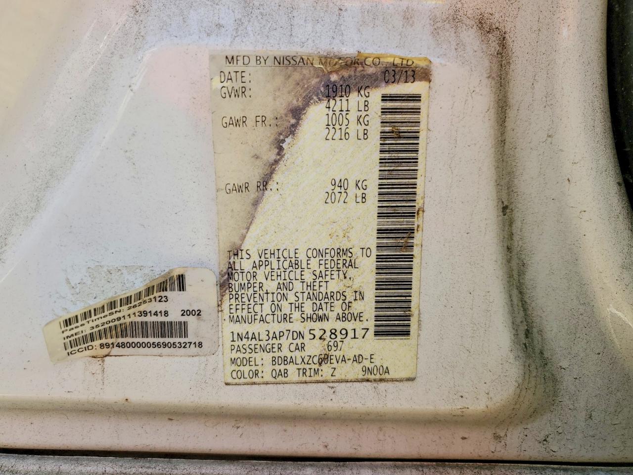 2013 NISSAN ALTIMA 2.5 photo 34
