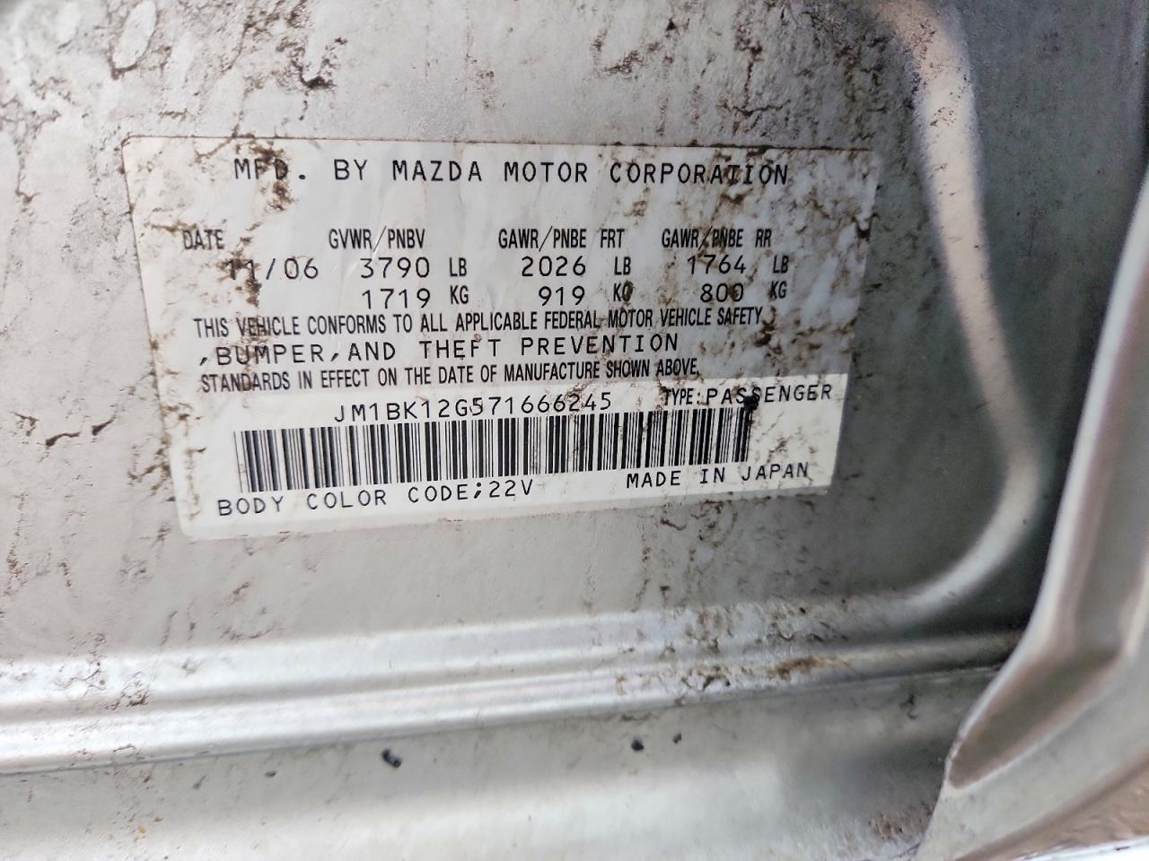 2007 MAZDA 3 I photo 25