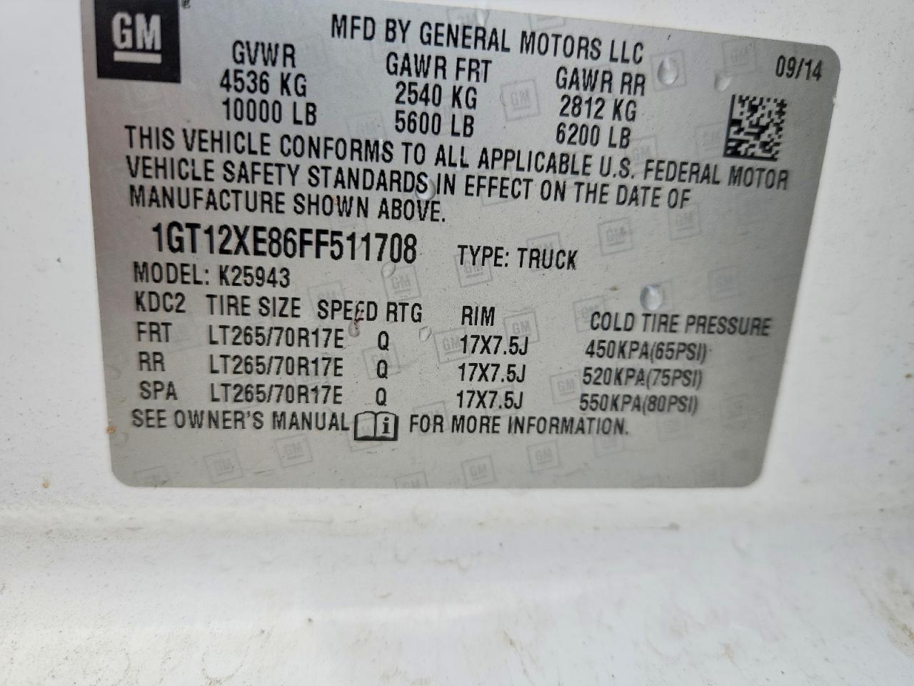 2015 GMC SIERRA K2500 HEAVY DUTY photo 13