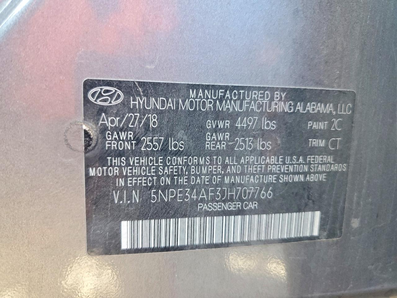 2018 HYUNDAI SONATA SPORT+ photo 25