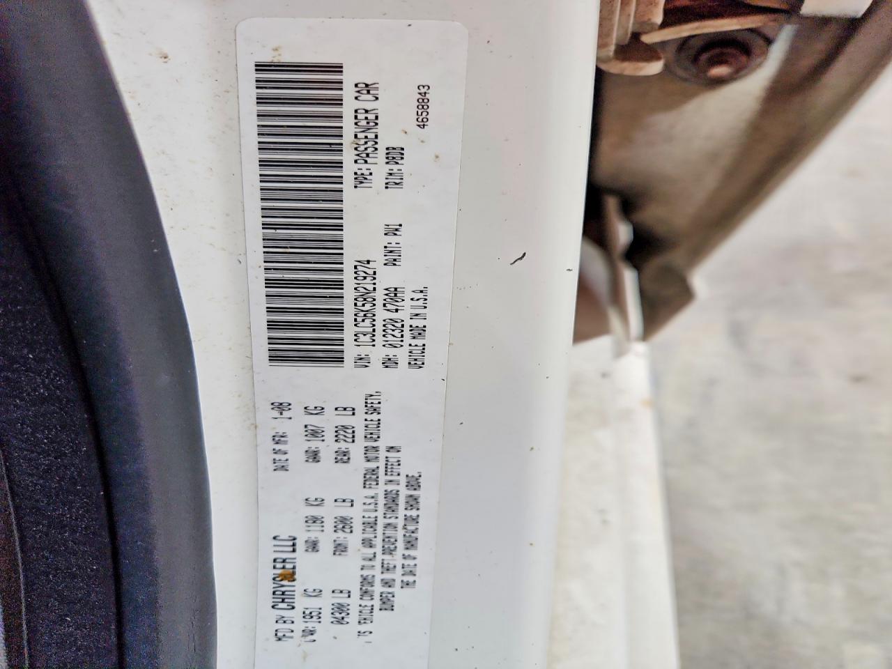 2008 CHRYSLER SEBRING photo 23
