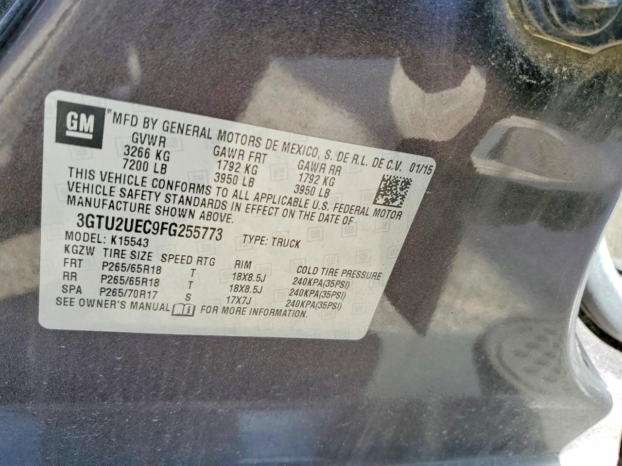 2015 GMC SIERRA K1500 SLE photo 23