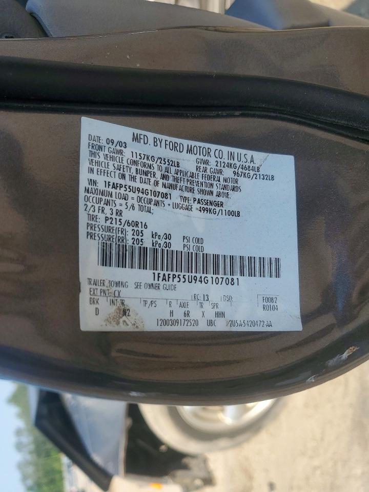 2004 FORD TAURUS photo 37