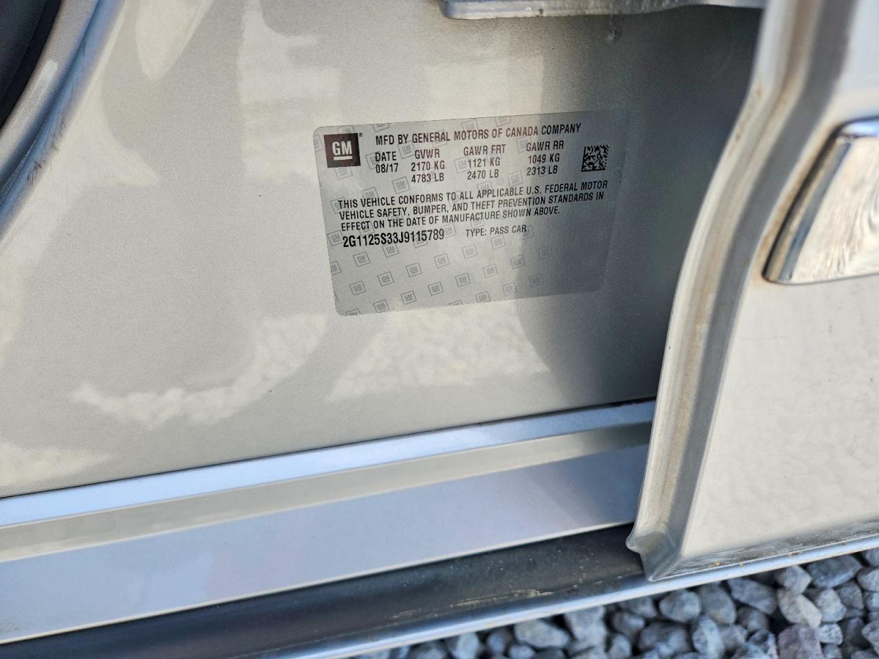 2018 CHEVROLET IMPALA PREMIER photo 34