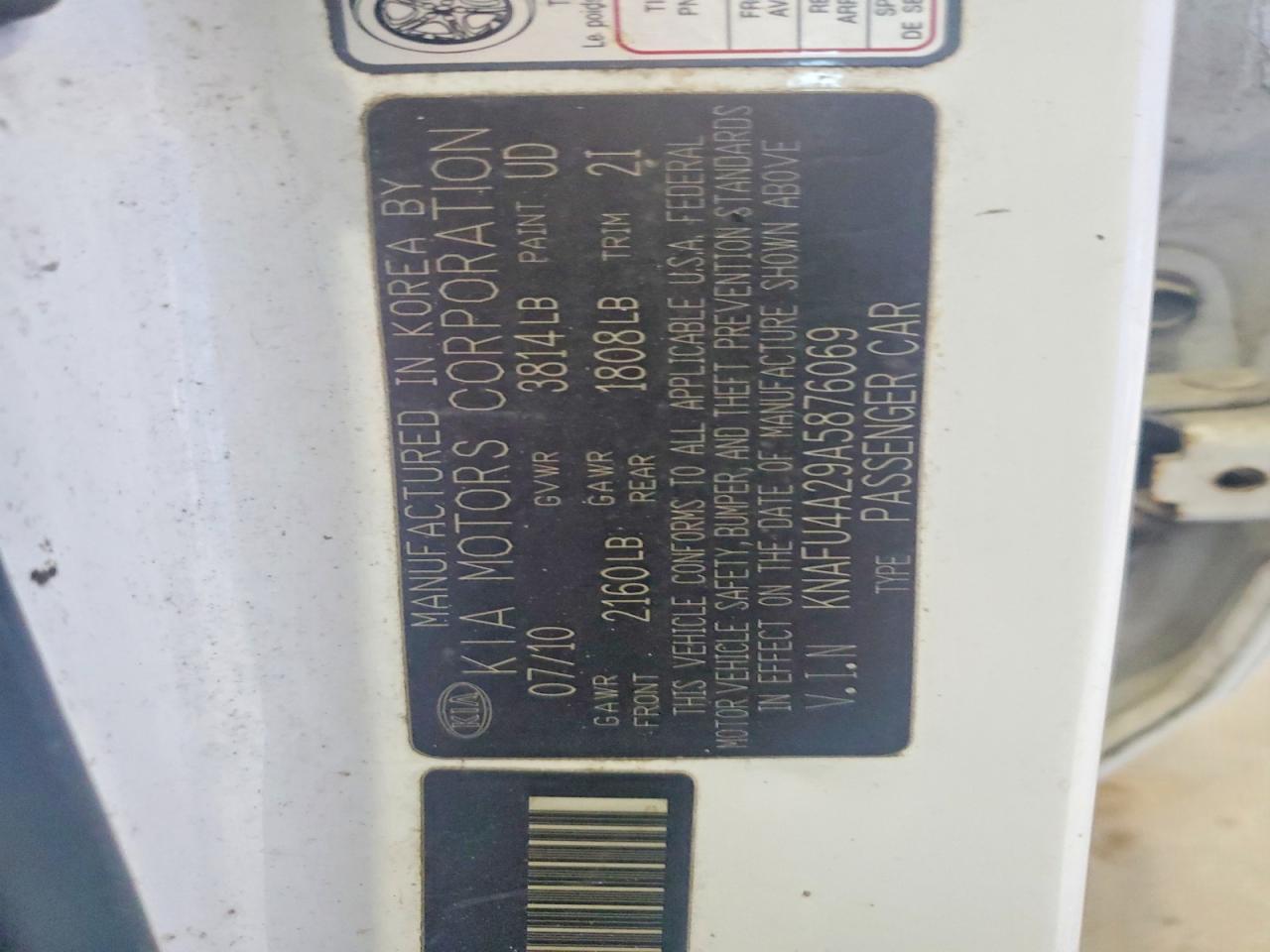 2010 KIA FORTE EX photo 34