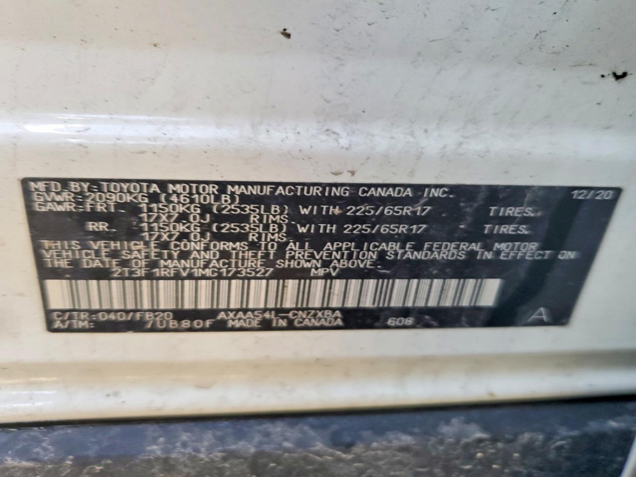 2021 TOYOTA RAV4 LE photo 25
