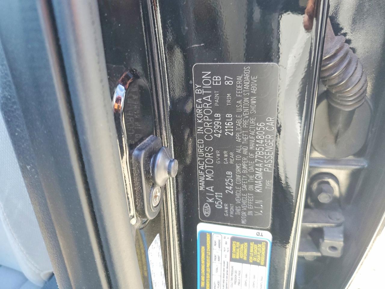 2011 KIA OPTIMA LX photo 34