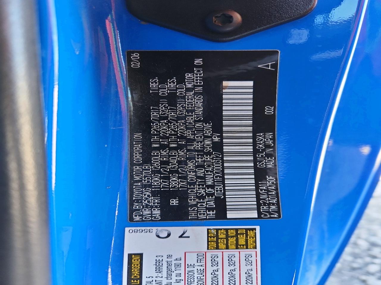 2007 TOYOTA FJ CRUISER BASE photo 23