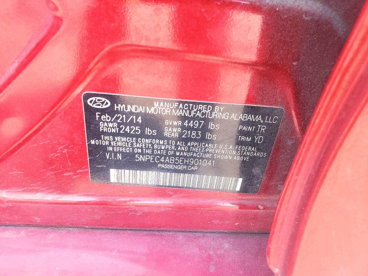 2014 HYUNDAI SONATA LIMITED 2.0T photo 23