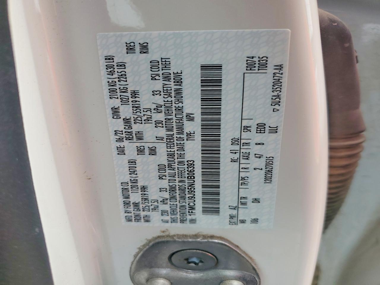 2022 FORD ESCAPE TITANIUM photo 25