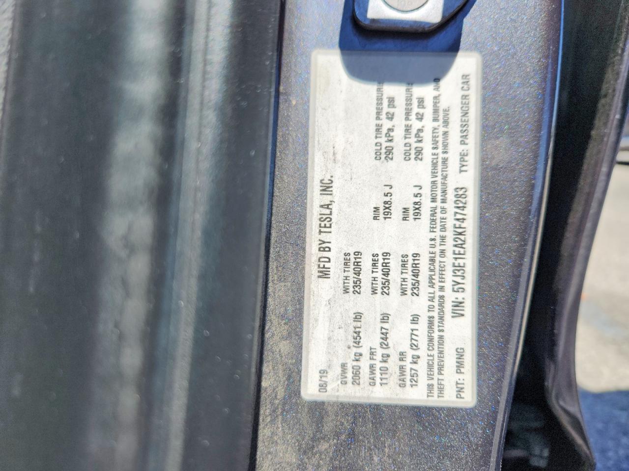 2019 TESLA MODEL 3 photo 23