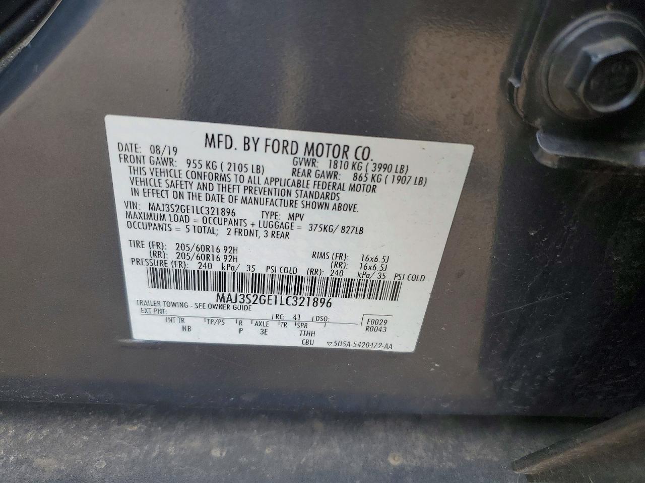 2020 FORD ECOSPORT SE photo 23