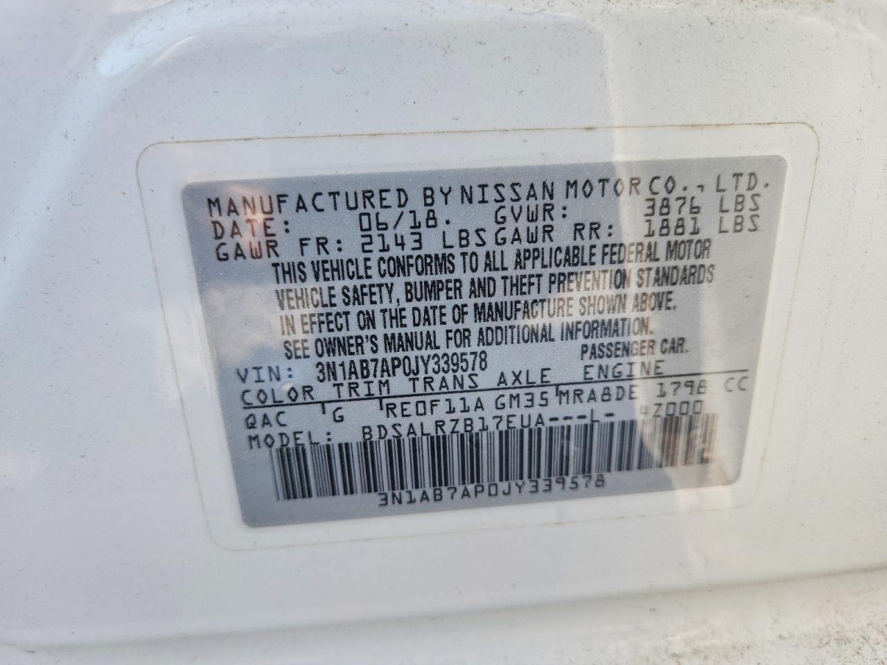 2018 NISSAN SENTRA SR photo 34