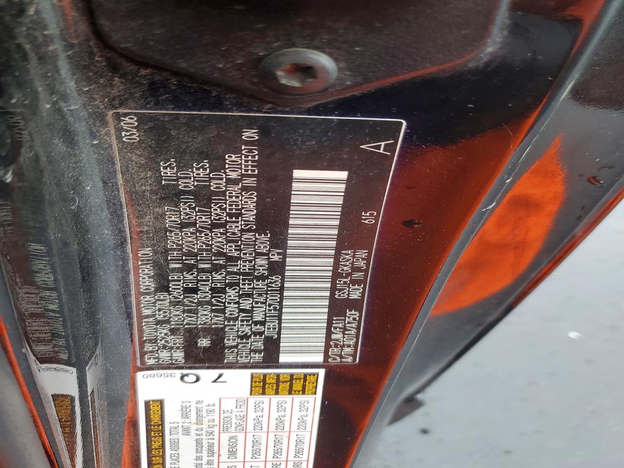 2007 TOYOTA FJ CRUISER BASE photo 34