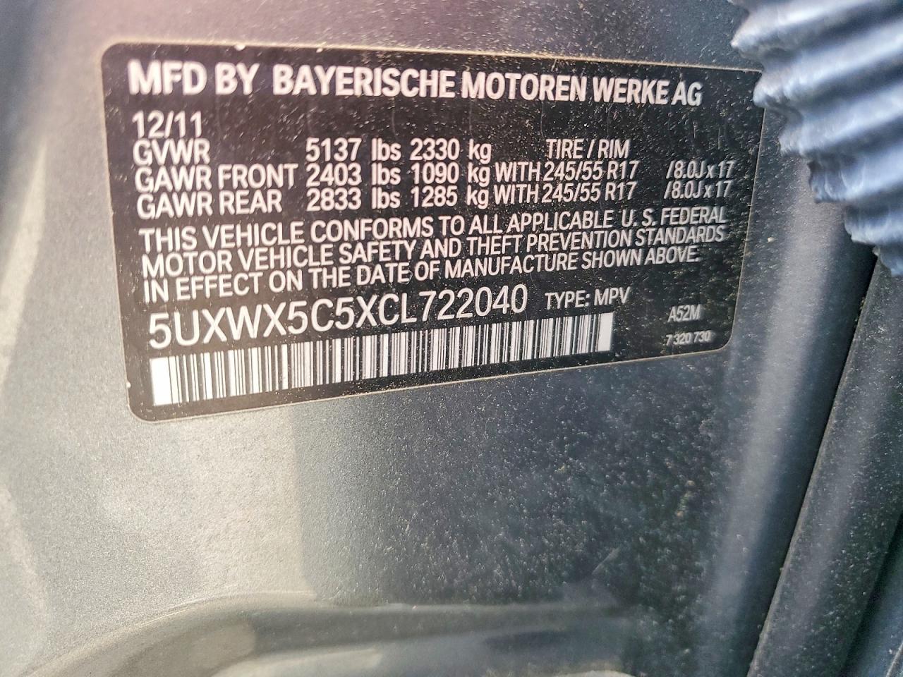 2012 BMW X3 XDRIVE28I photo 27