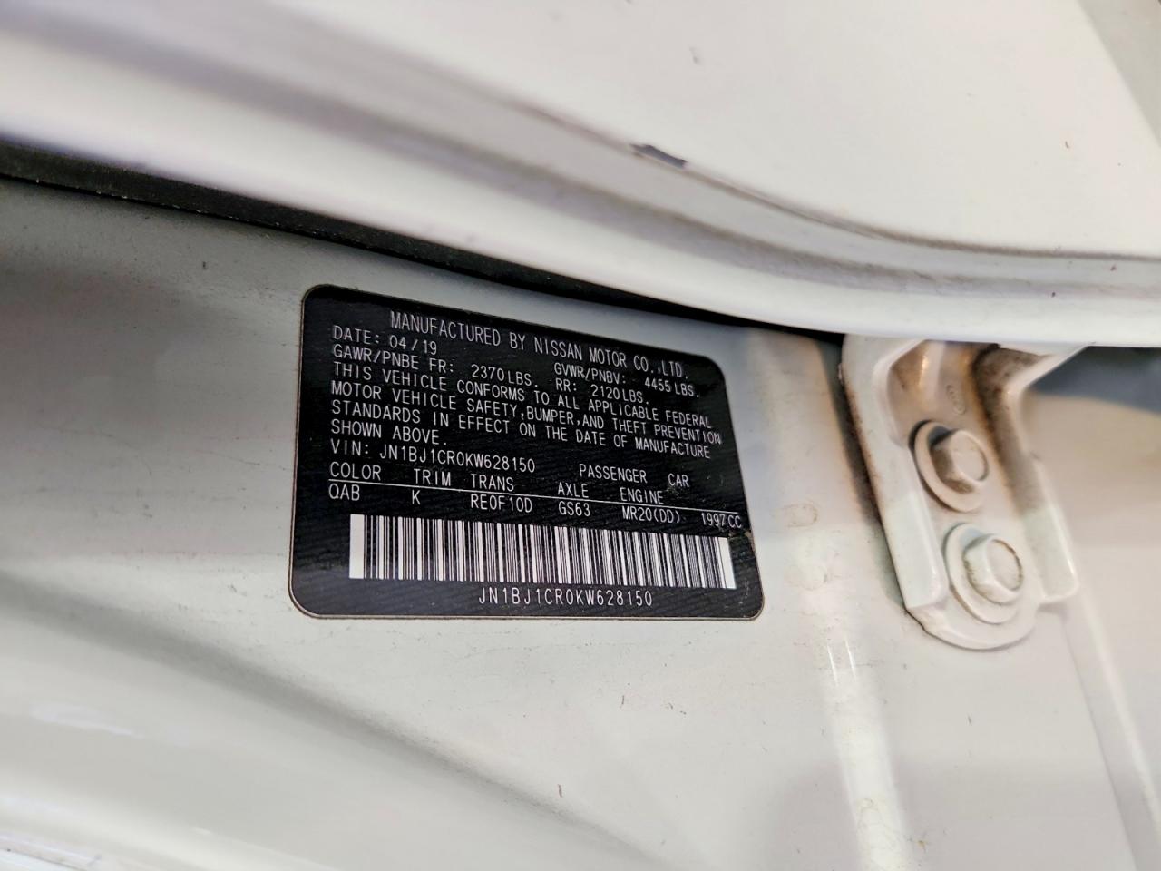 2019 NISSAN ROGUE SPORT SV photo 40