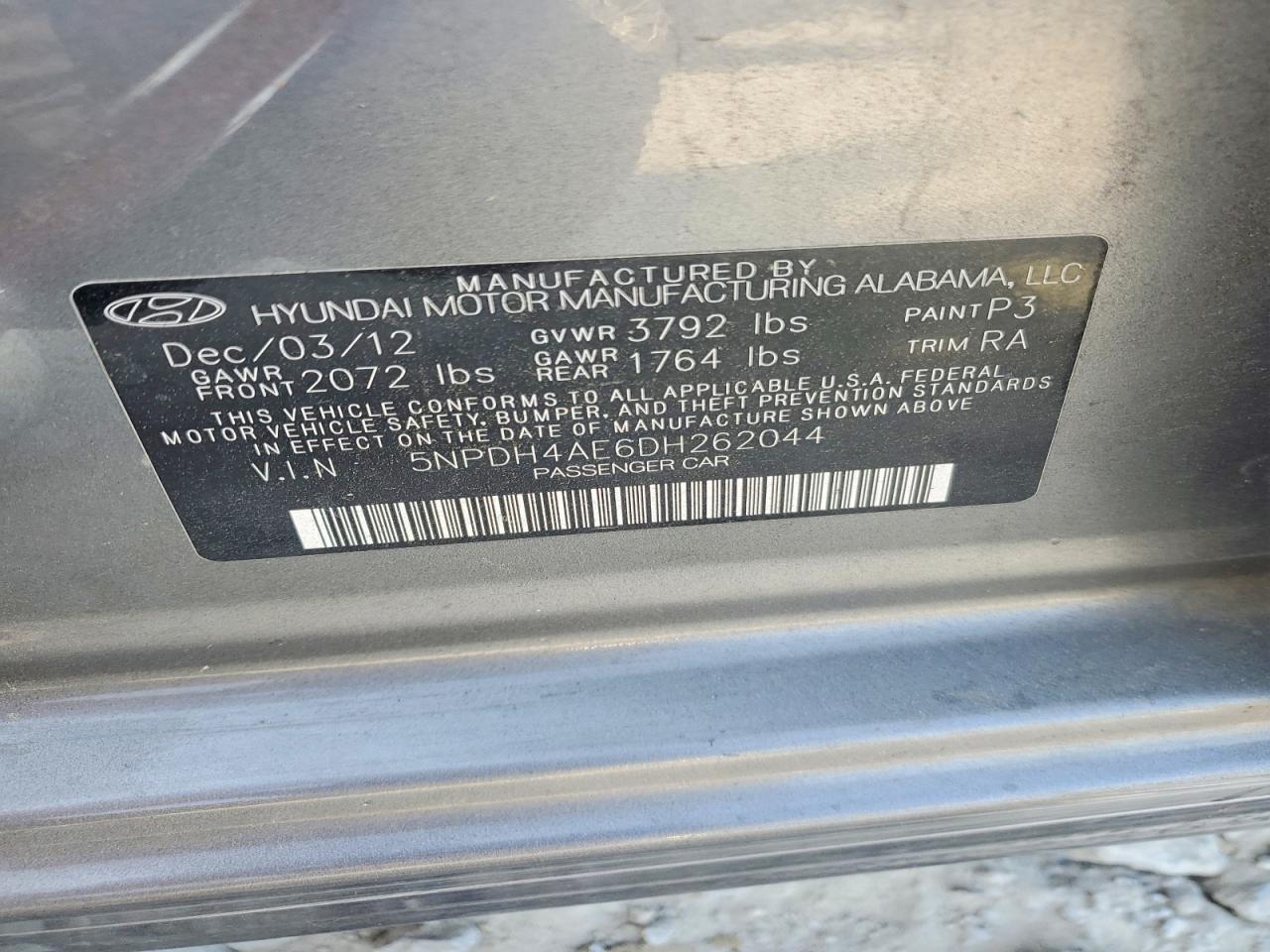 2013 HYUNDAI ELANTRA GLS photo 34