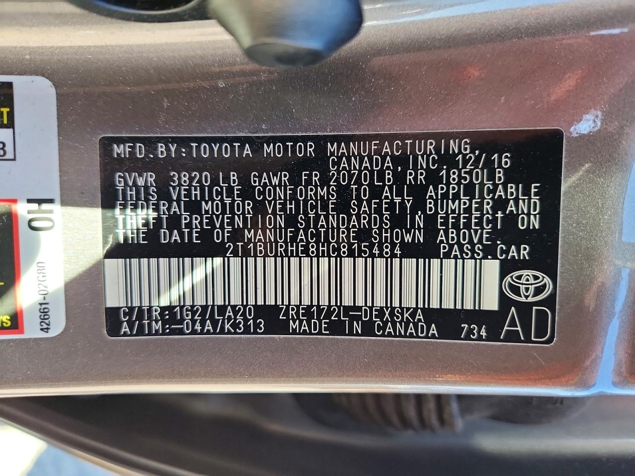2017 TOYOTA COROLLA XSE photo 23