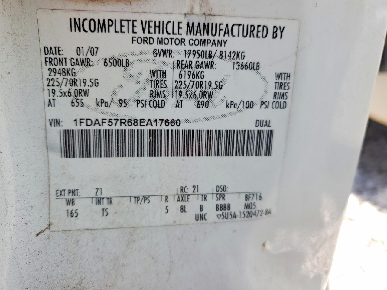 2008 FORD F550 SUPER DUTY DUMP TRUCK photo 19