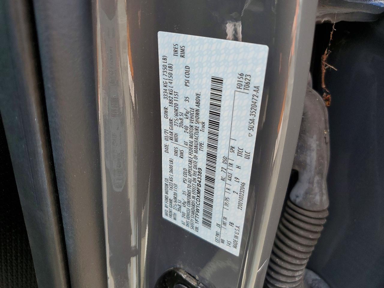 2021 FORD F150 SUPERCREW photo 23