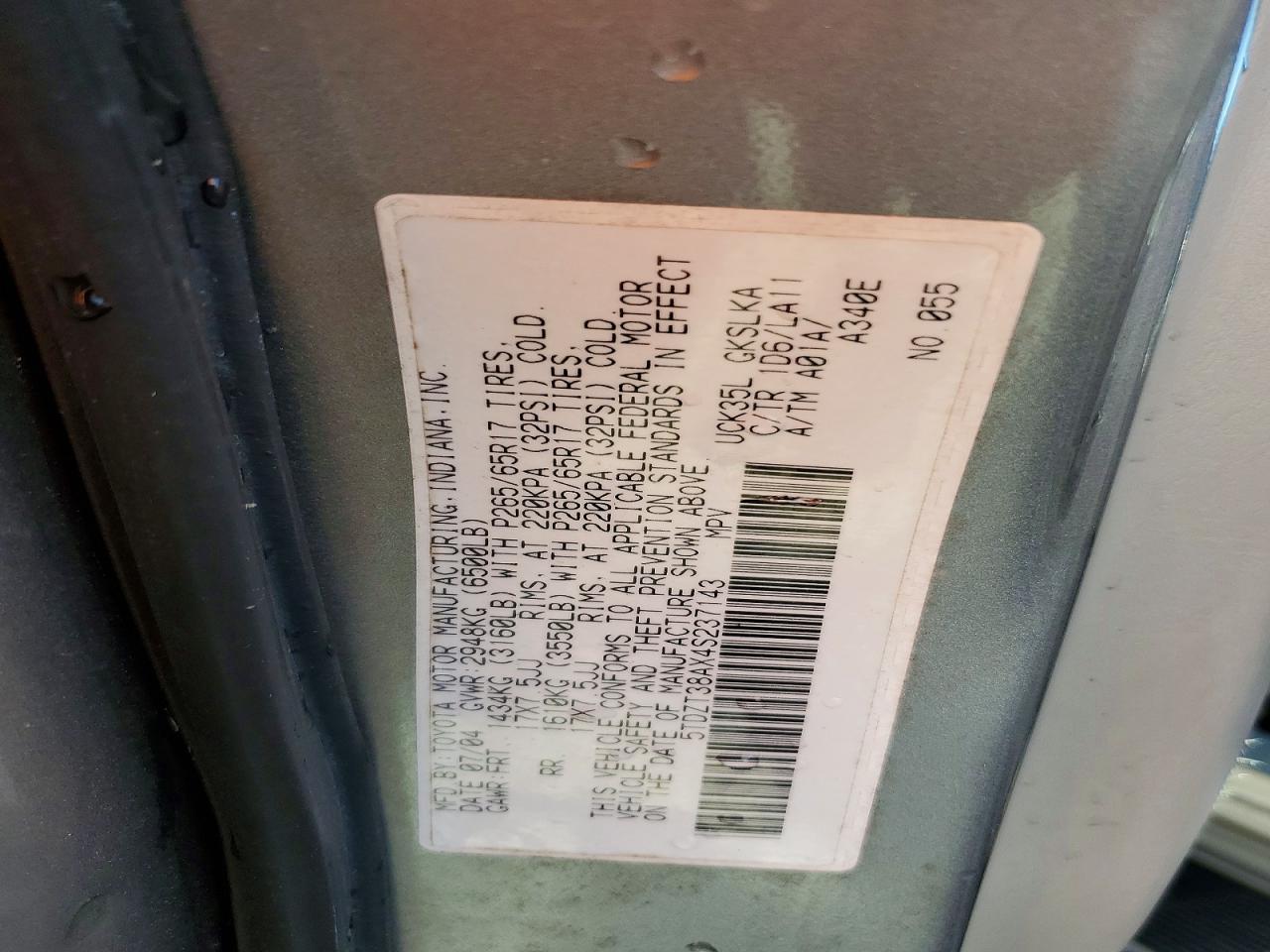 2004 TOYOTA SEQUOIA LIMITED photo 34