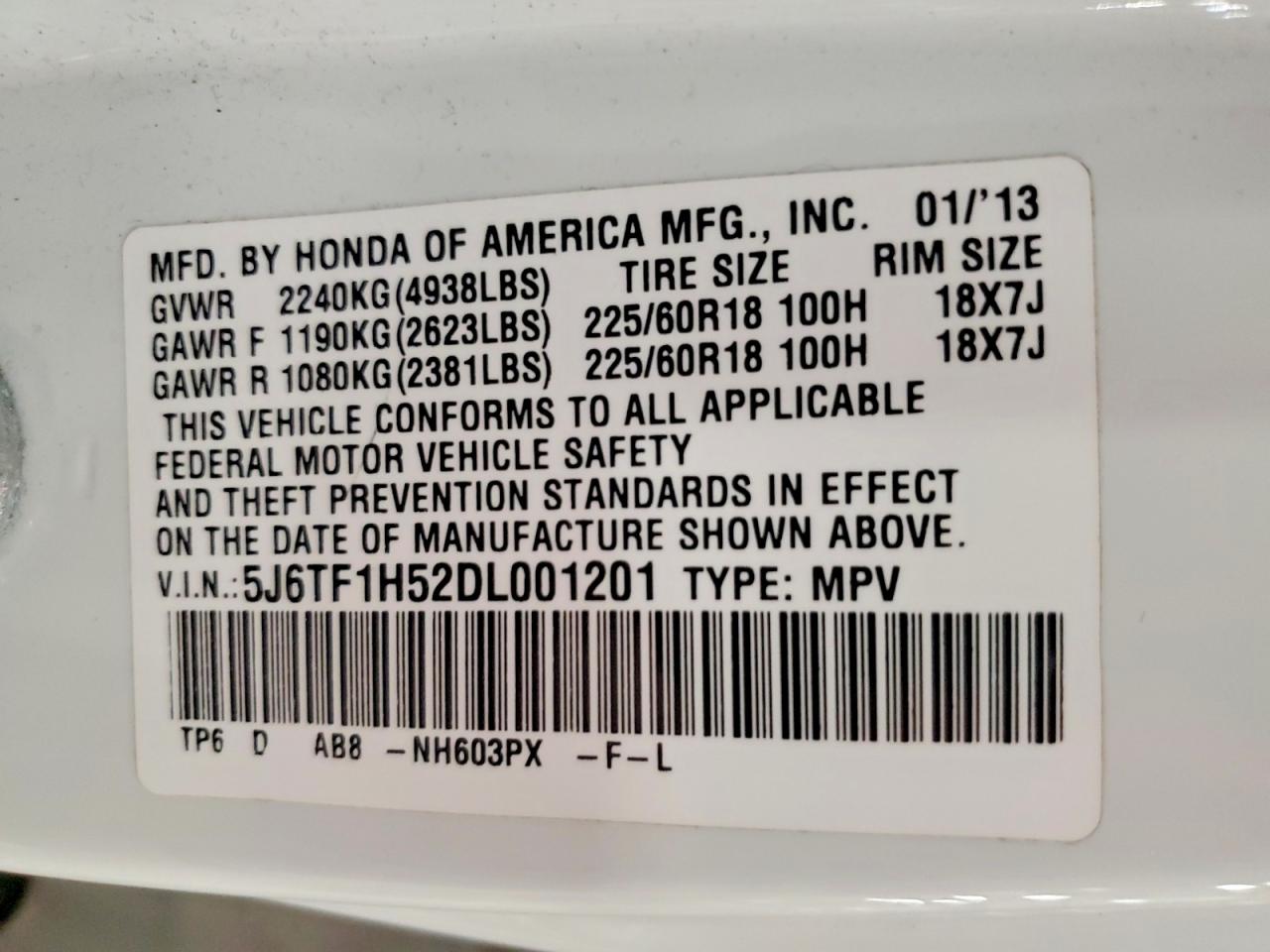 2013 HONDA CROSSTOUR EXL photo 25