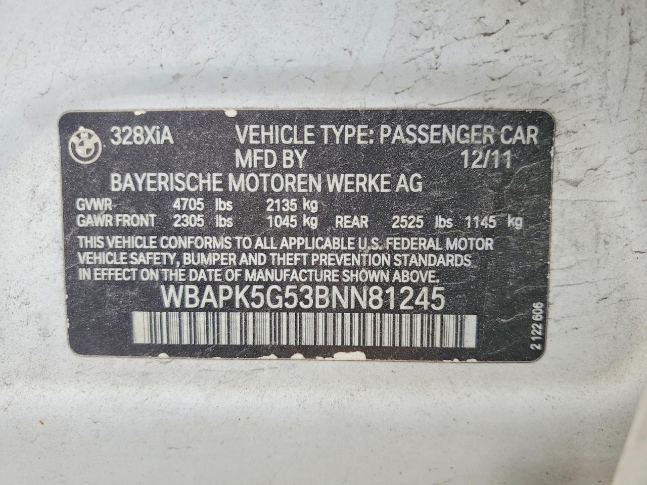 2011 BMW 328 XI SULEV photo 23