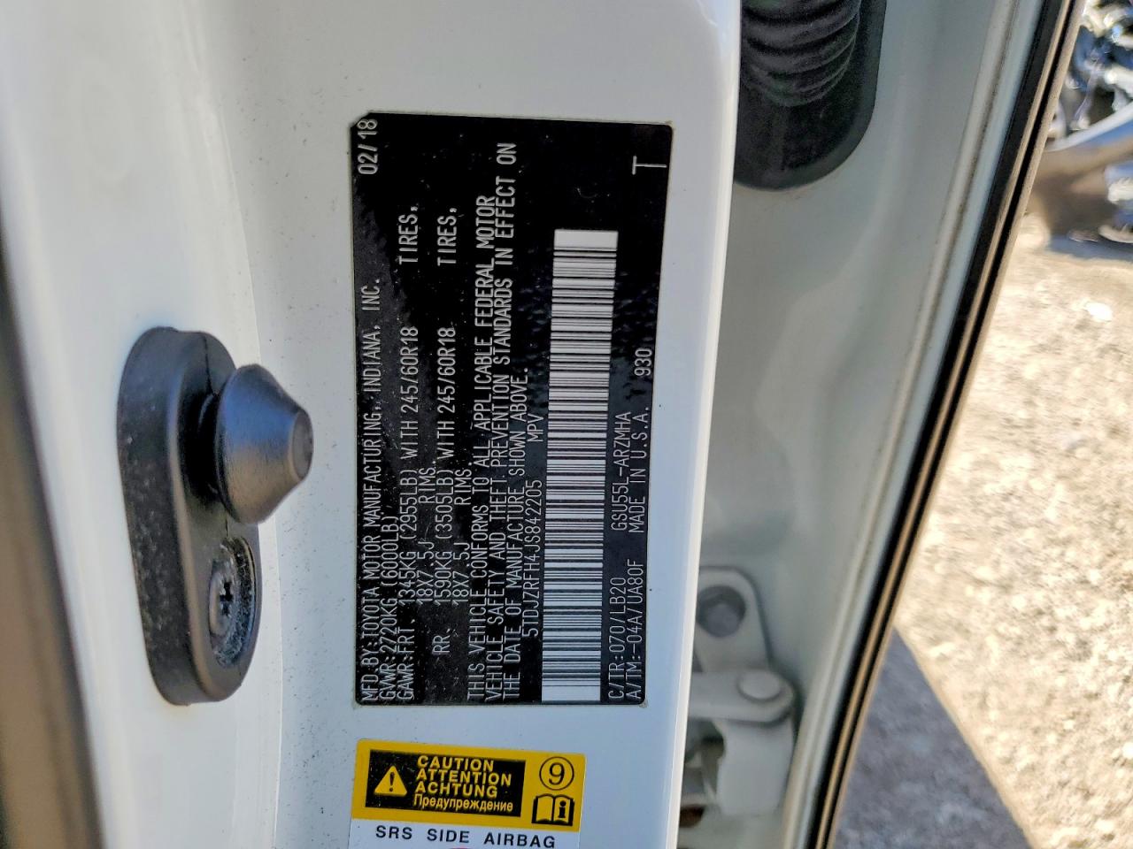 2018 TOYOTA HIGHLANDER XLE photo 34