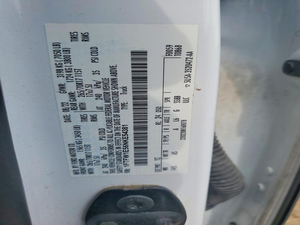 2022 FORD F150 SUPERCREW photo 23