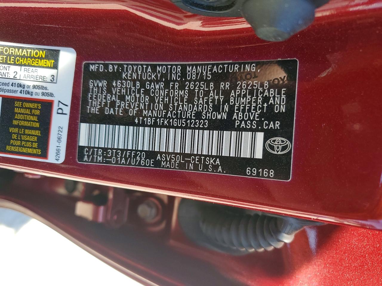 2016 TOYOTA CAMRY SE photo 23