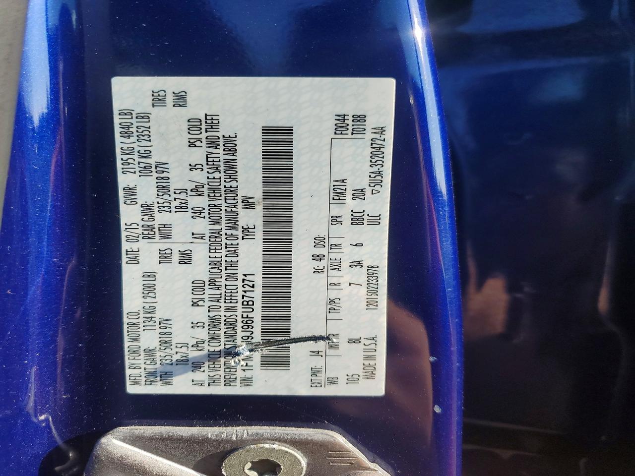2015 FORD ESCAPE TITANIUM photo 25