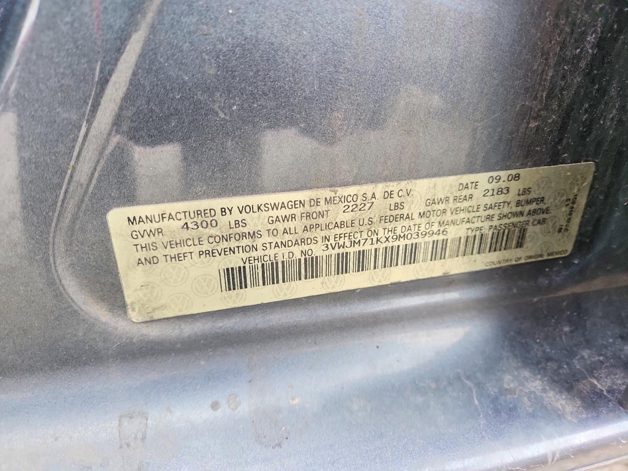 2009 VOLKSWAGEN JETTA S photo 34