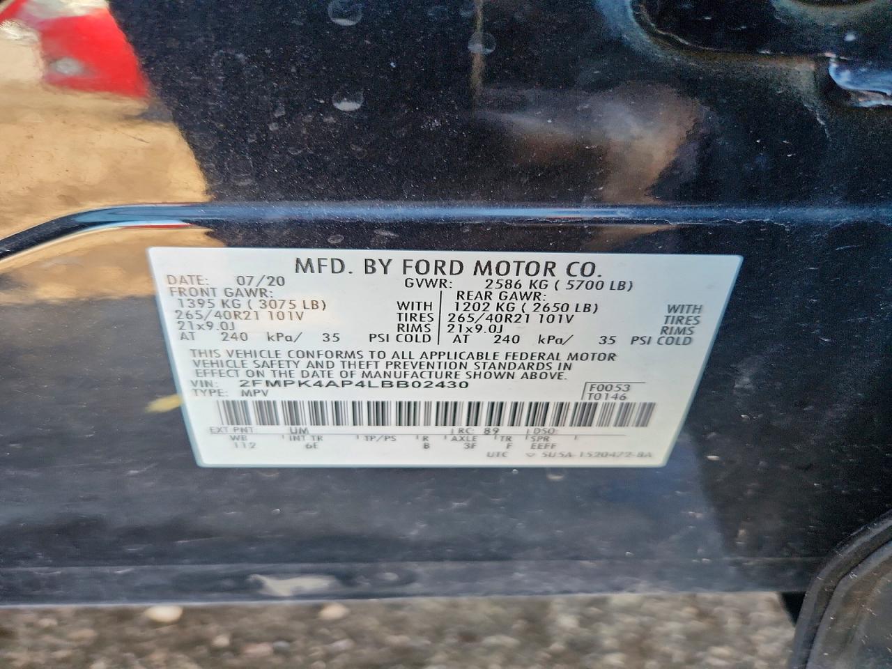 2020 FORD EDGE ST photo 27