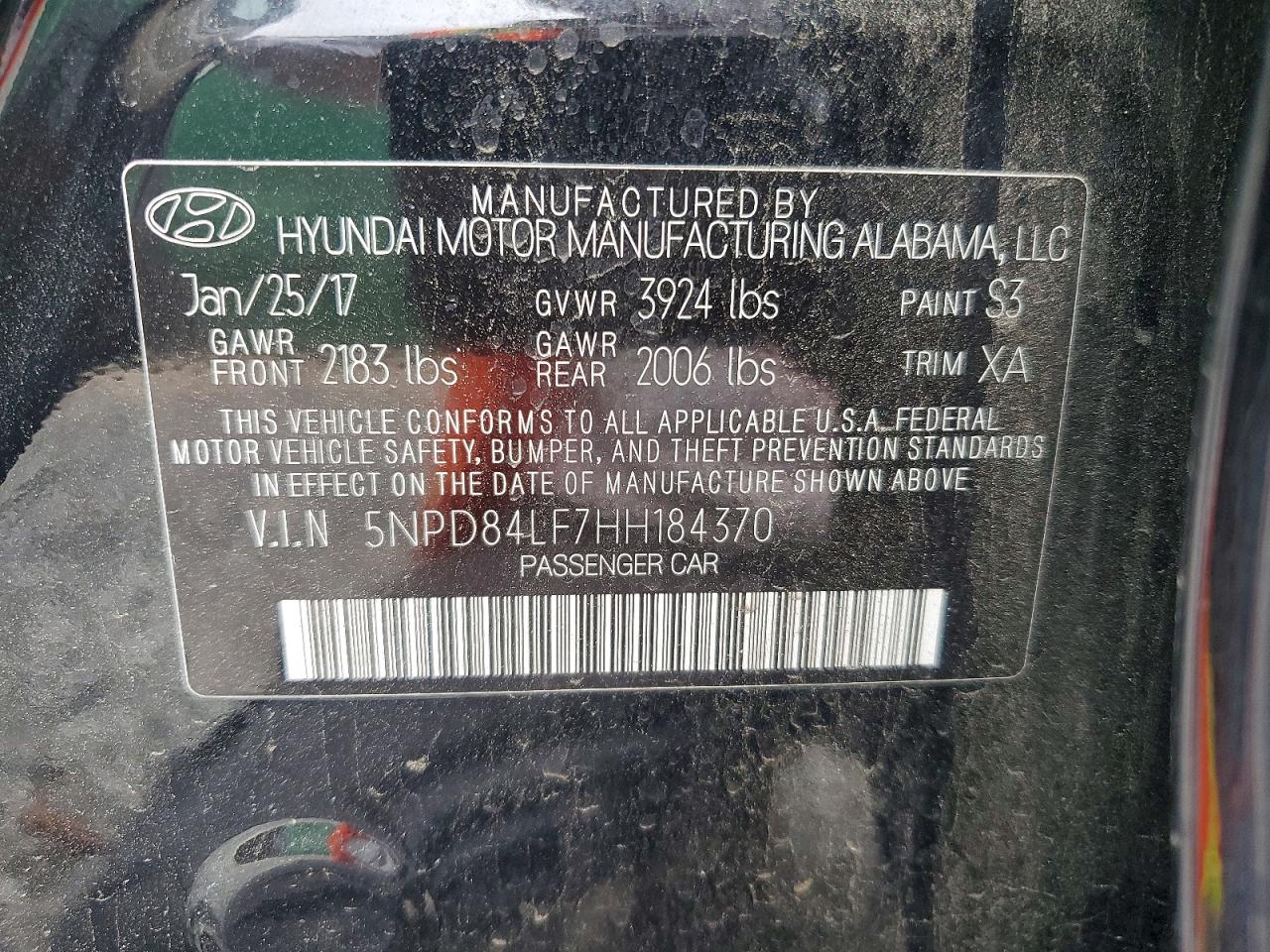 2017 HYUNDAI ELANTRA SE photo 12