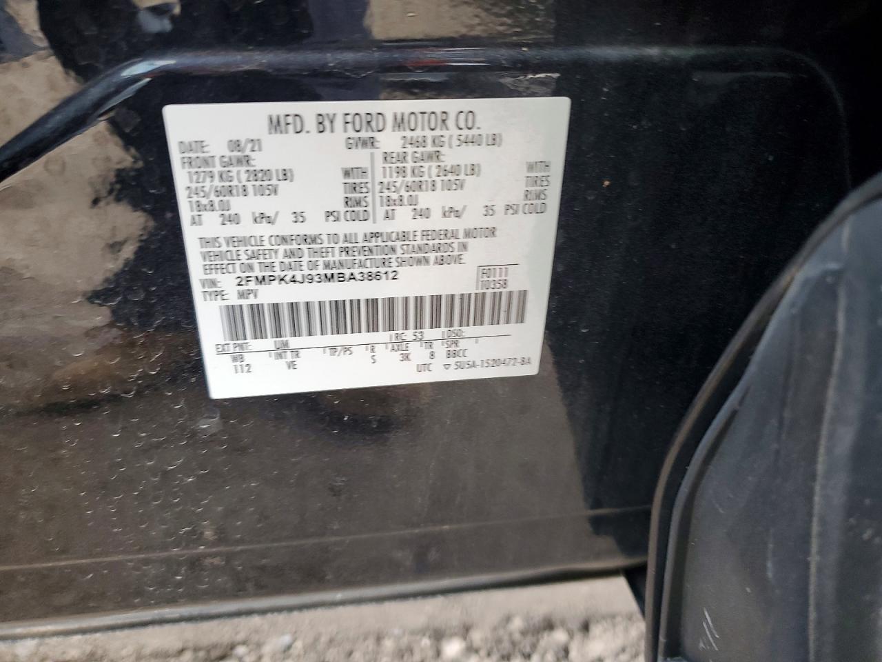 2021 FORD EDGE SEL photo 13