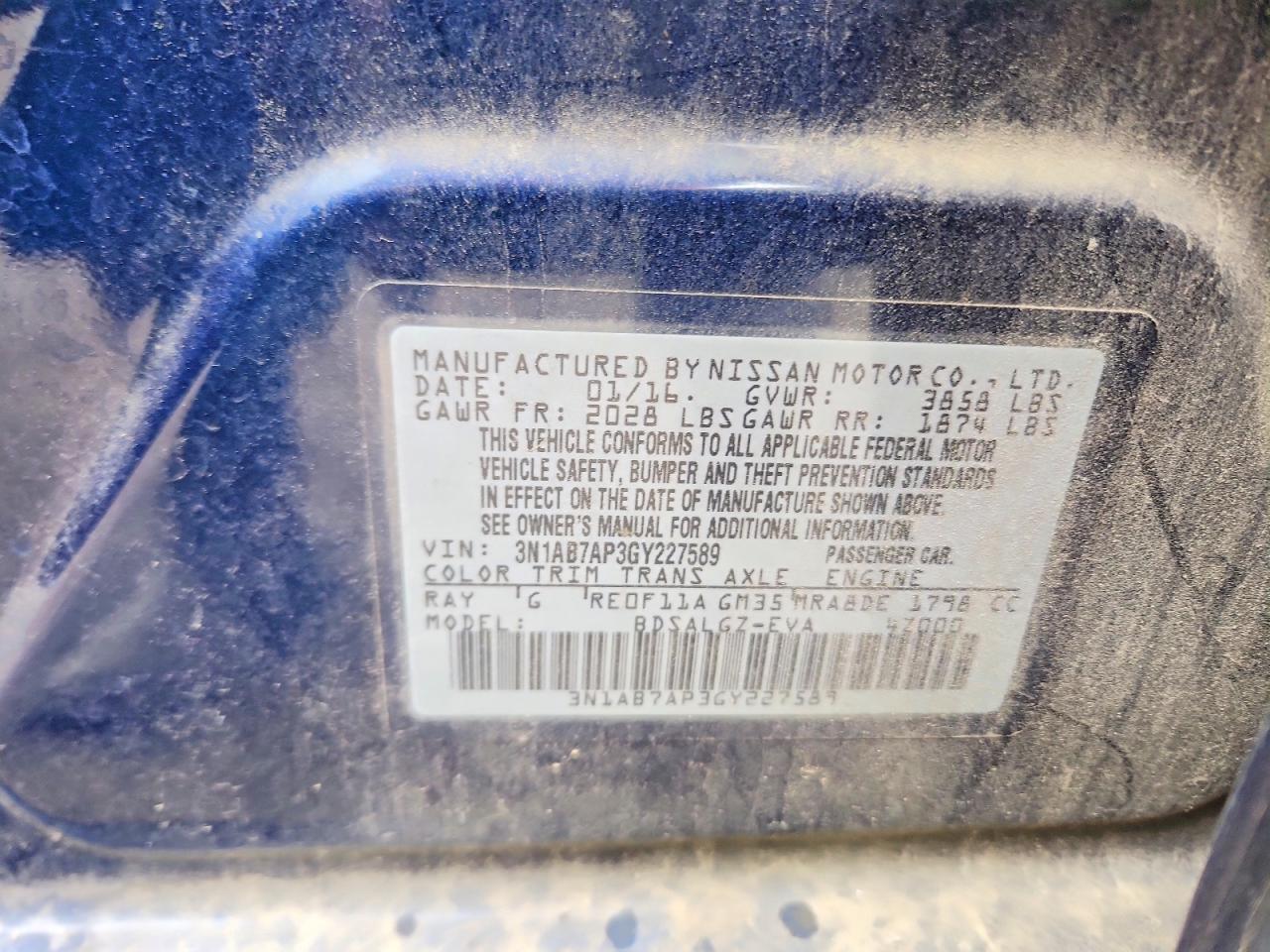 2016 NISSAN SENTRA SL photo 23