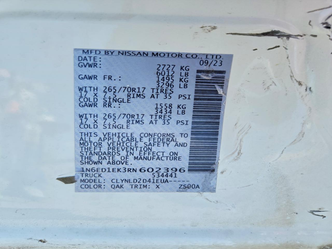 2024 NISSAN FRONTIER PRO-4X photo 25