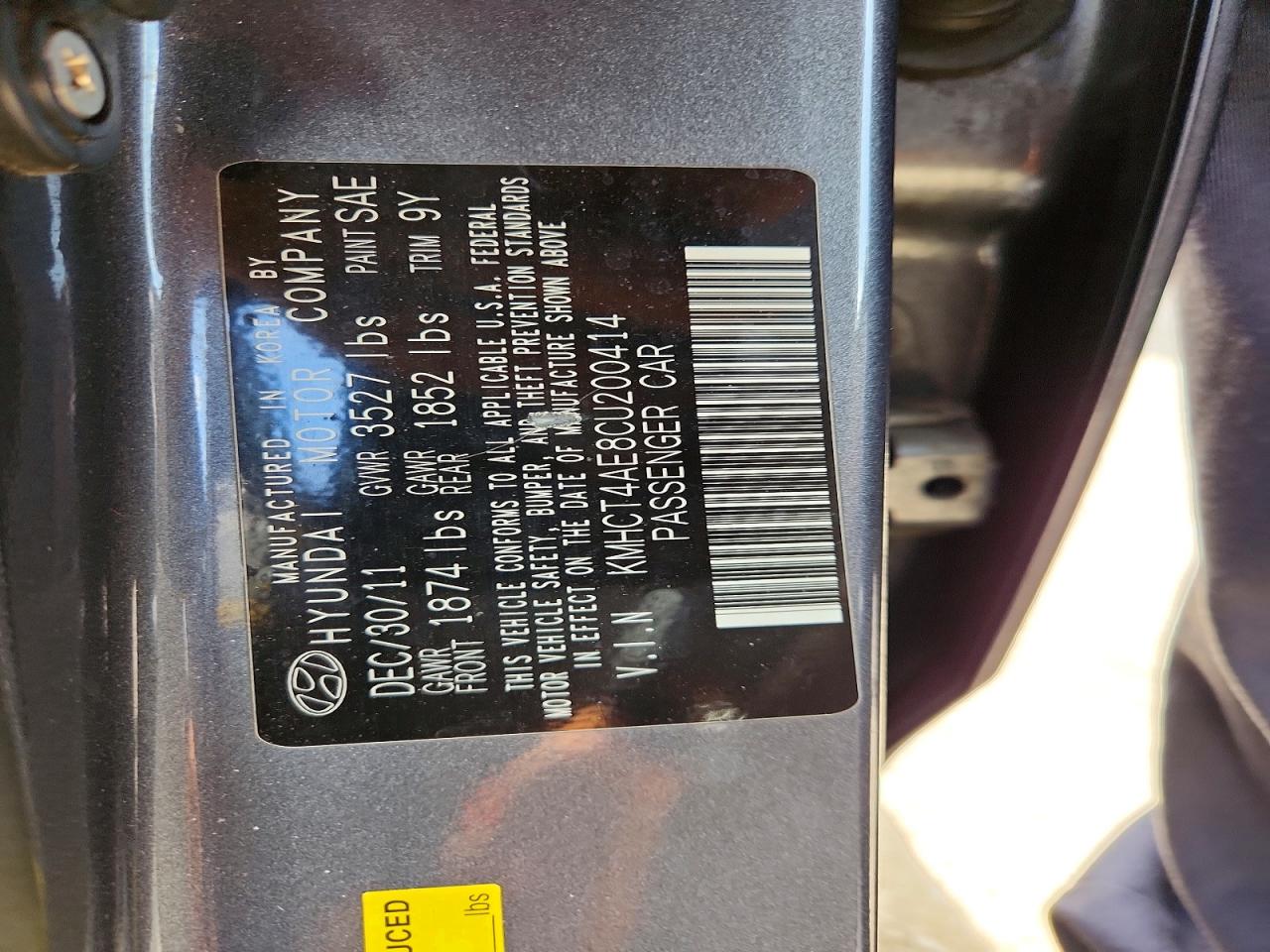 2012 HYUNDAI ACCENT GLS photo 23