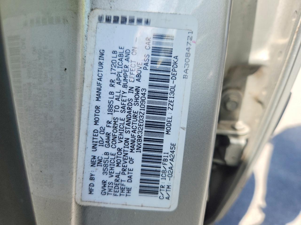 2003 TOYOTA COROLLA CE photo 12